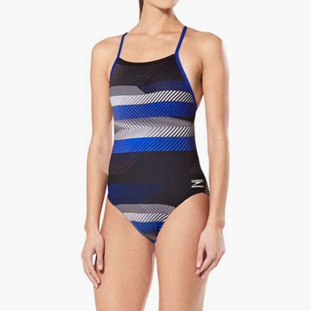 Speedo Women's Swimsuit One Piece Endurance+ Cross Back   Size 26/0/XS